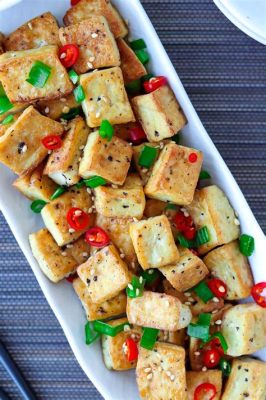  Le Tofu Frit au Poivre Rouge et à la Sauce Piquante: Un Délice Croustillant pour Réveiller vos Papilles !